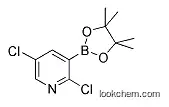 Molecular Structure of 1073371-98-8 (2,5-DICHLORO-3-(4,4,5,5-TETRAMETHYL-[1,3,2]-DIOXABOROLAN-2-YL)PYRIDINE)
